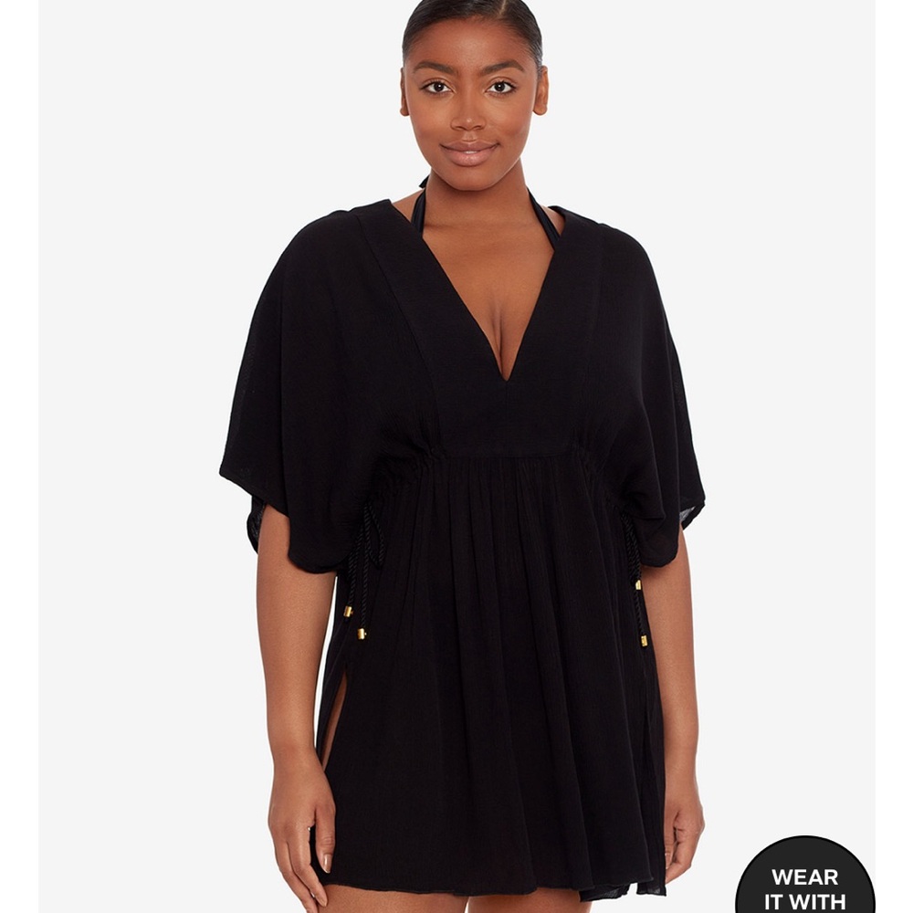 Ralph Lauren crinkle rayon tunic